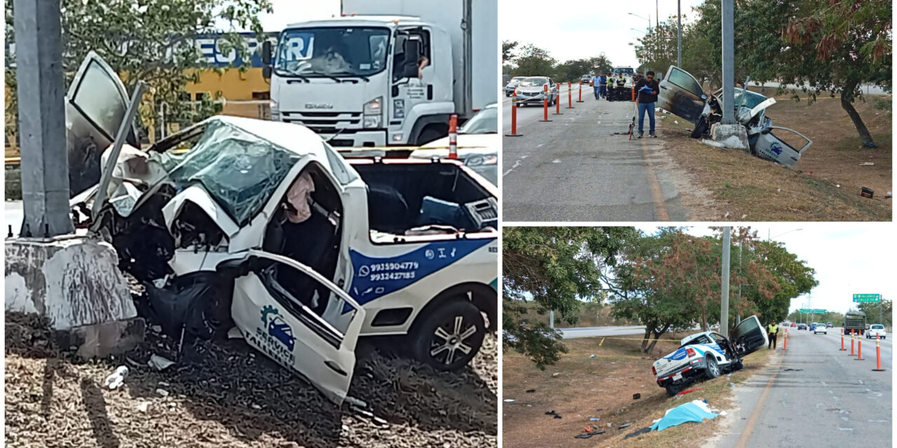 Domingo mortal: Pierden la vida dos en periférico sur de Mérida