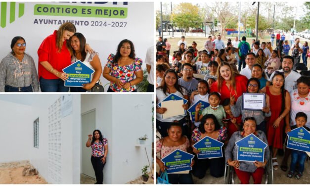 Más de 390 acciones de vivienda para familias del sur de Mérida