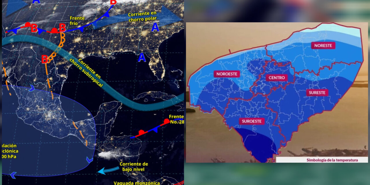 Poco más frío en Yucatán: Mínima de hasta 10.0 grados