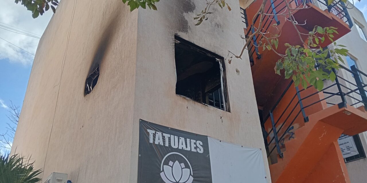 Fuego en departamento de fraccionamiento San Marcos Sustentable
