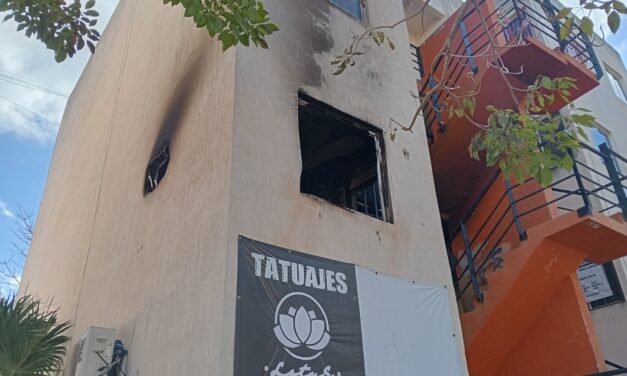 Fuego en departamento de fraccionamiento San Marcos Sustentable