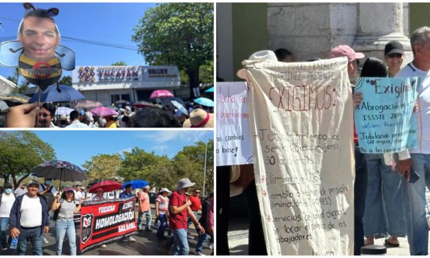 Siguen protestas del magisterio: reprueban ‘represión’ y a ‘oportunistas’
