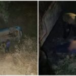 Milagro en Hidalgo: cae auto a barranco y sobreviven siete