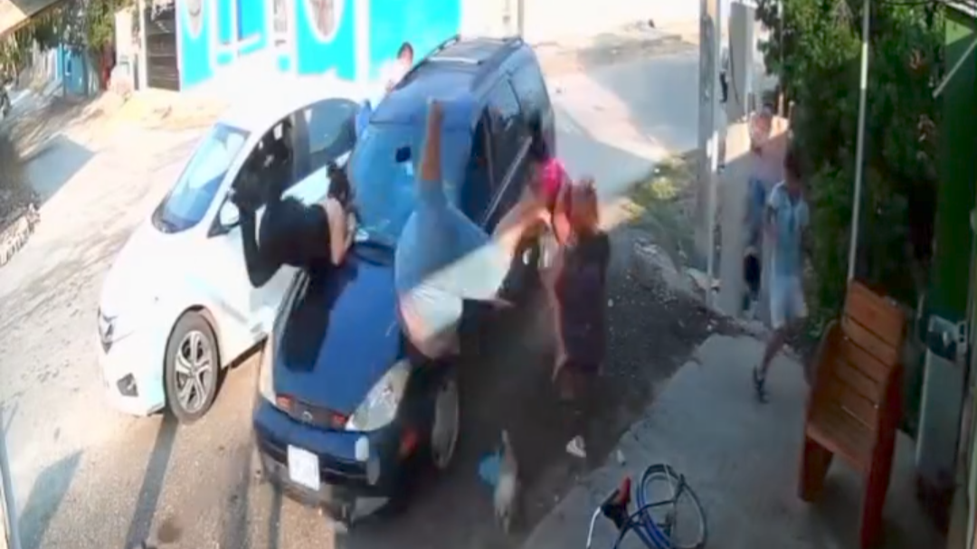 Acusan atropellamiento intencional a familia en Mulchechén, Kanasín