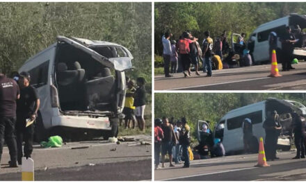 Despertaron por golpes y sacudones al salirse de carretera en Kopomá