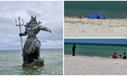 Octogenaria ahogada cerca de estatua de Poseidón en Progreso