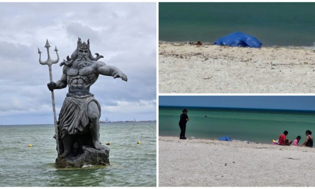 Octogenaria ahogada cerca de estatua de Poseidón en Progreso