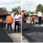 Reparan 20 kilómetros de vialidades en sector al sur de Mérida