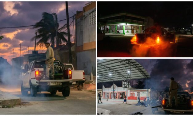 Van contra mosquitos en franja costera de Yucatán