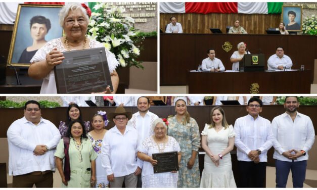 Violeta Asunción Arana Villalobos, reconocimiento “Elvia Carrillo Puerto”