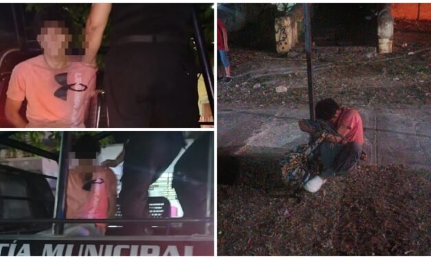 ‘Hondureño’ detenido por colonos en Santa Isabel, Kanasín
