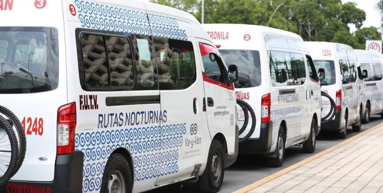 Meterán orden en servicio de Vans urbanas y foráneas en Yucatán