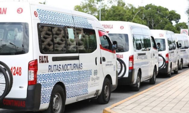 Meterán orden en servicio de Vans urbanas y foráneas en Yucatán