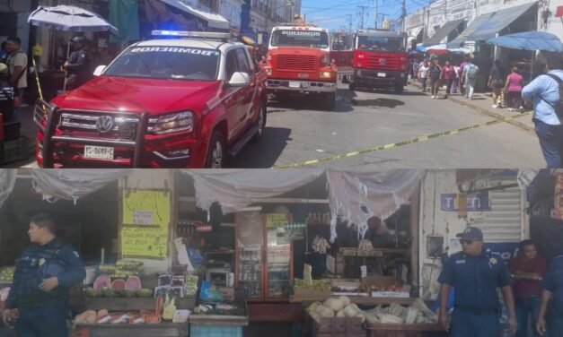 Conato de incendio en frutería del centro de Mérida