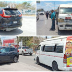 Colectivo de ruta Dzilam González con siete pasajeros choca con Honda