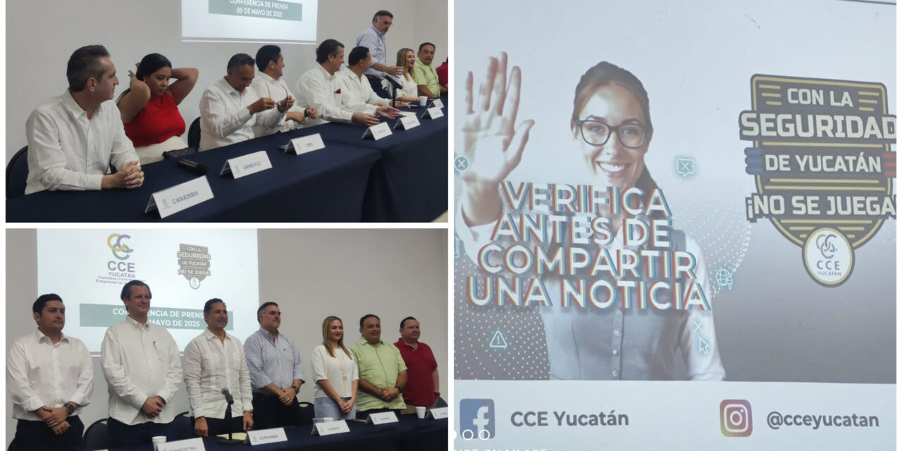 Cae la seguridad en Yucatán y la IP emprende campaña