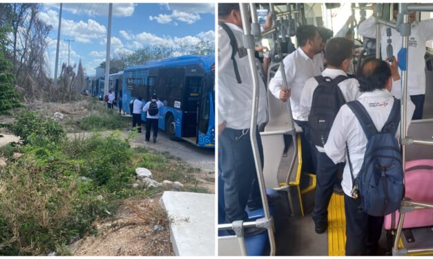 Meten presión a empresa del Va y Ven, paran servicio y enojan a usuarios