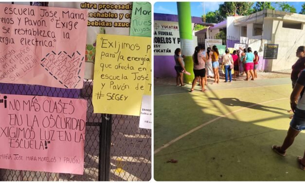 Escuela sin luz ni agua en pleno pico de calor extremo