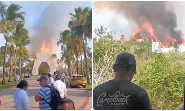 Arrasa fuego lobby de Hotel Bahía Príncipe en Tulum; sin lesionados