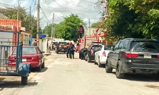 Electrocutado en techo de barrio de San Sebastián, Mérida