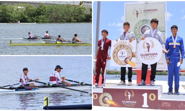 Oro y plata en remo para Yucatán; sube a 61 medallas doradas