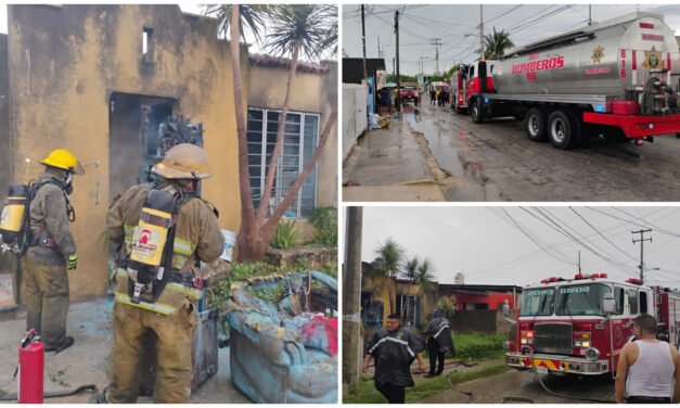 Incendio con lluvia: conato de fuego en vivienda de Jardines de Mulsay