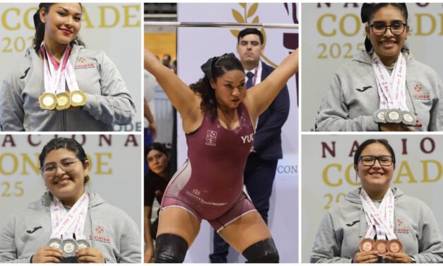 Halterofilia femenil: Yucatán cierra con 10 oros, 8 platas y 7 bronces
