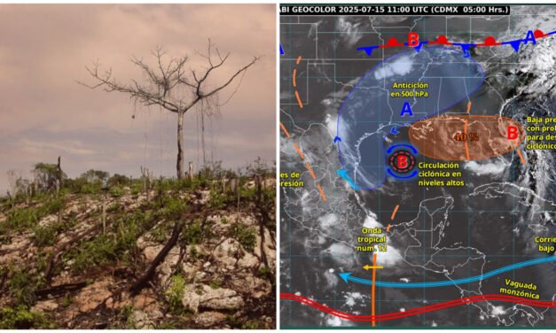 Calor extremo y algo de lluvias, el pronóstico este martes en Yucatán