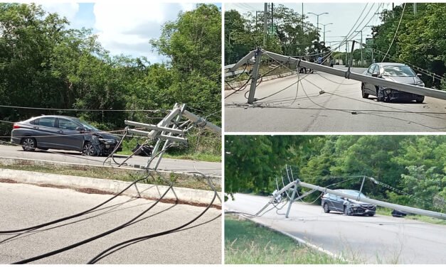 Armó desastre por dormitar en el volante: dejó sin electricidad a sector
