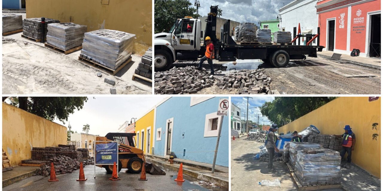 Embellecen La Ermita: reparan adoquines y drenaje pluvial