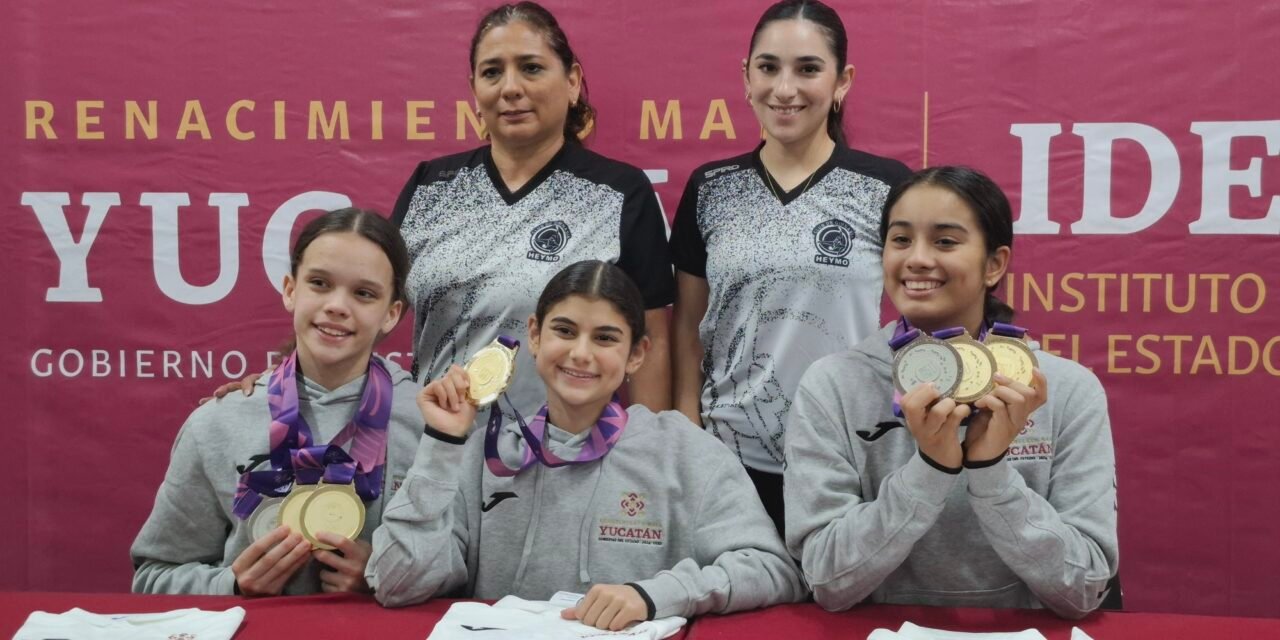 Las juveniles yucatecas que brillan en la gimnasia rítmica