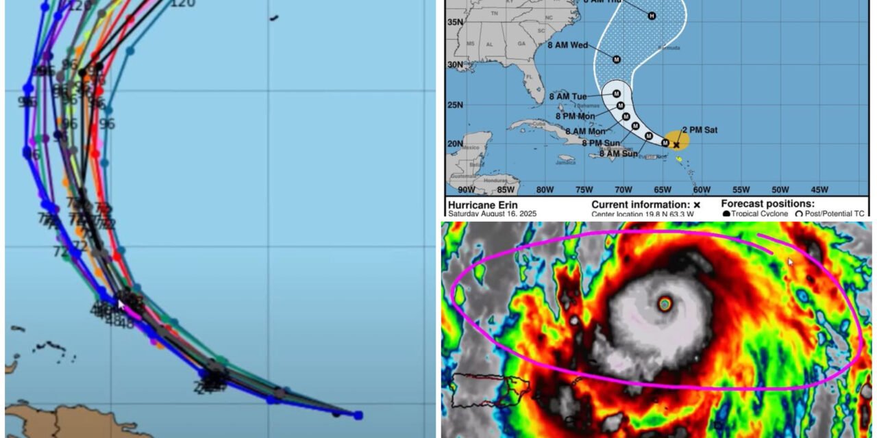 Sorprende evolución de huracán ‘Erin’, muy distante de península Yucatán