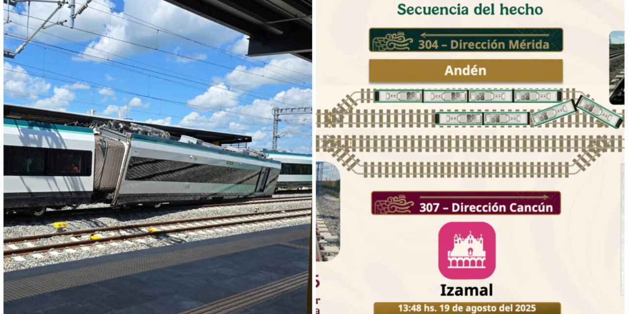 Ni choque ni descarrilamiento, ‘percance de vía’, según empresa Tren Maya