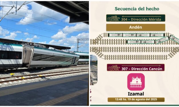 Ni choque ni descarrilamiento, ‘percance de vía’, según empresa Tren Maya