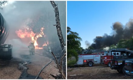 Fuego y explosiones en bodega de procesamiento de aceite en Umán