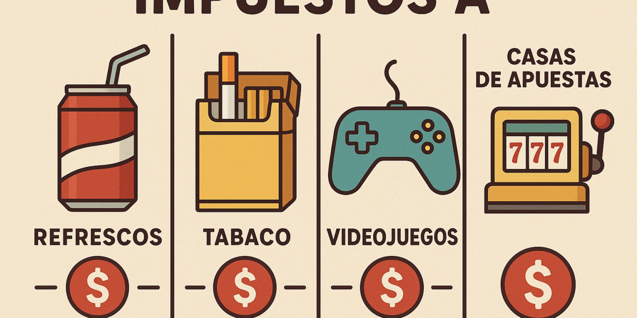 Propuesta de alza a refrescos, tabaco, videojuegos y casas de apuesta