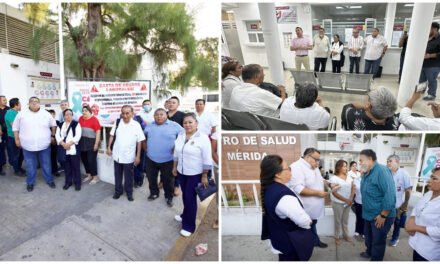 ‘Contragolpe de aviadores’ en Centro de Salud Mérida