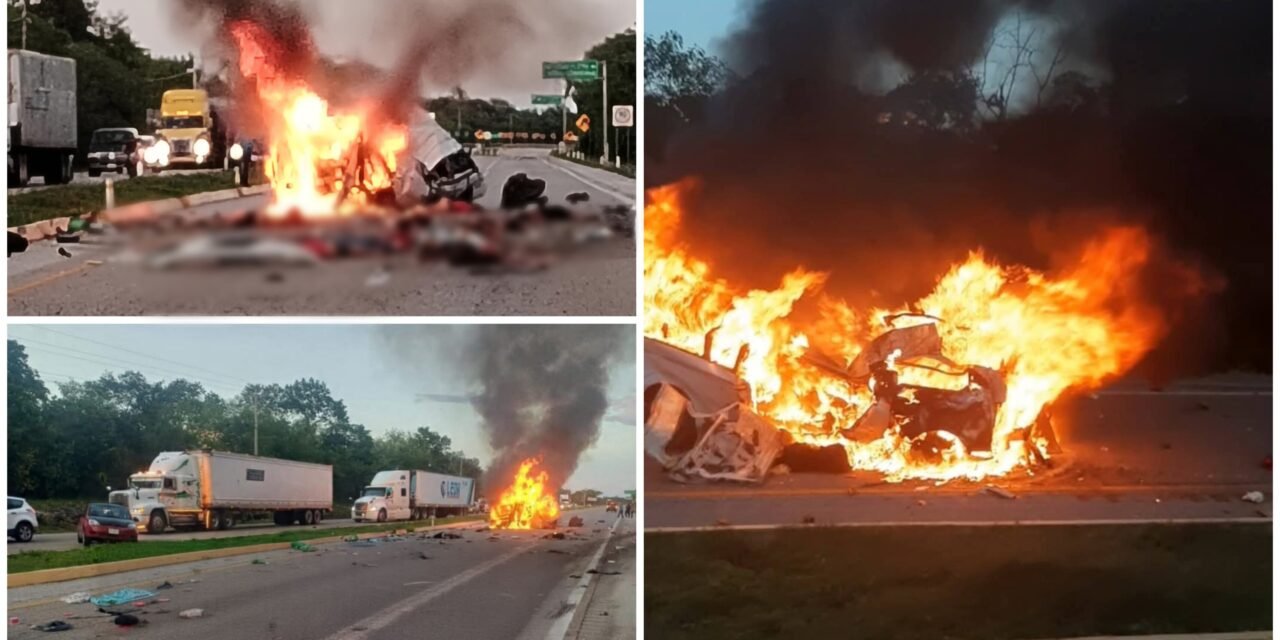 Desgracia: 15 muertos en tramo carretero Chocholá-Kopomá