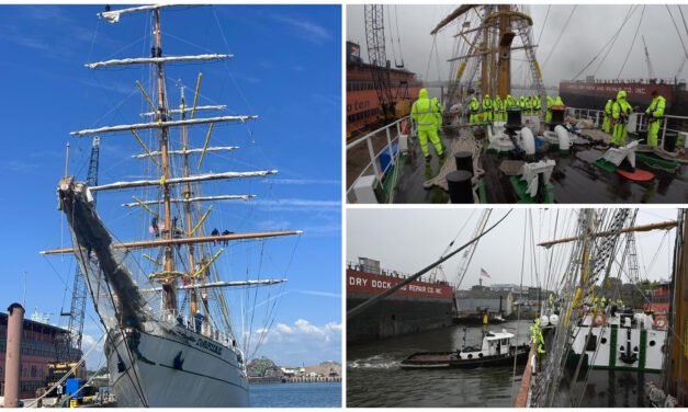 Rehabilitado: ponen a prueba el velero ‘Cuauhtémoc’