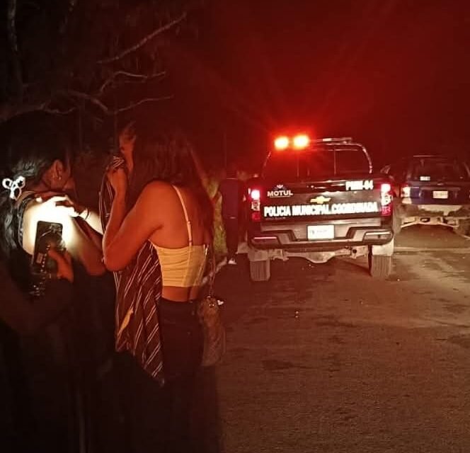 De la fiesta al hospital: familia accidentada en tramo Kiní – Motul
