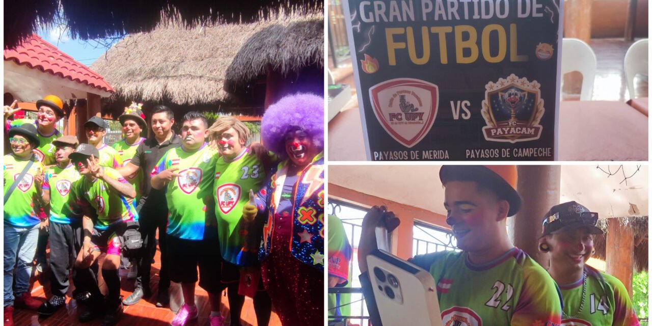 Duelo futbolístico de payasos: de Yucatán contra los de Campeche