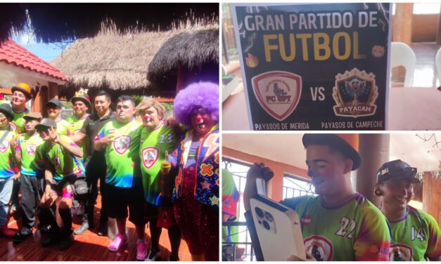 Duelo futbolístico de payasos: de Yucatán contra los de Campeche