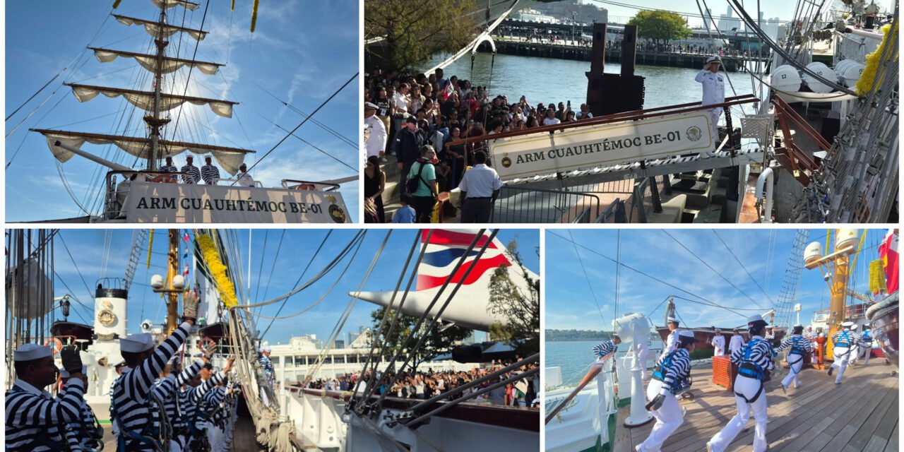 Buque ‘Cuauhtémoc’ en ruta a península de Yucatán