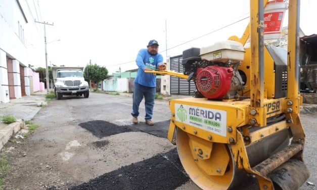 Bajan reportes de baches en calles de Mérida