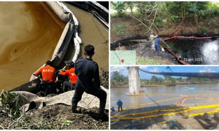 Elevan nivel de contingencia por derrame en río Pantepec, Veracruz