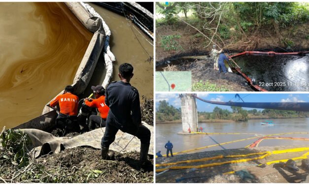 Elevan nivel de contingencia por derrame en río Pantepec, Veracruz