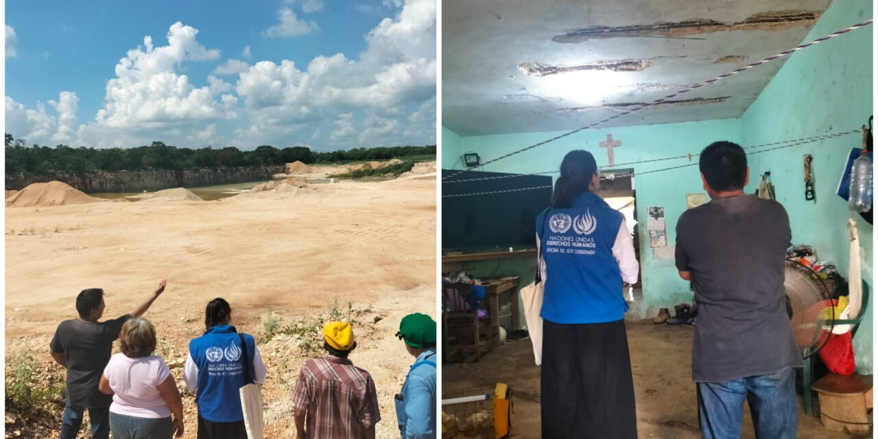 Afectados por minería en Xcucul y Tebec llegan a Derechos Humanos de ONU