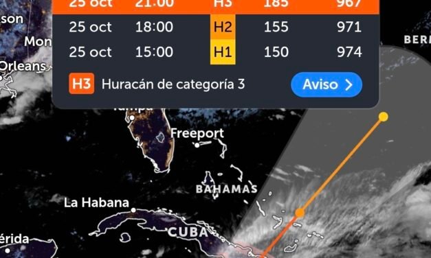 En nueve horas, huracán ‘Melissa’ pasó de categoría 1 a 3