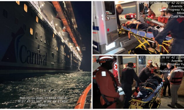 Pasea en crucero turístico y la sorprende mal cardíaco