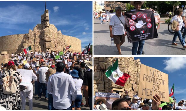 ‘El poder está en los ciudadanos’; marchan en memoria de Carlos Manzo